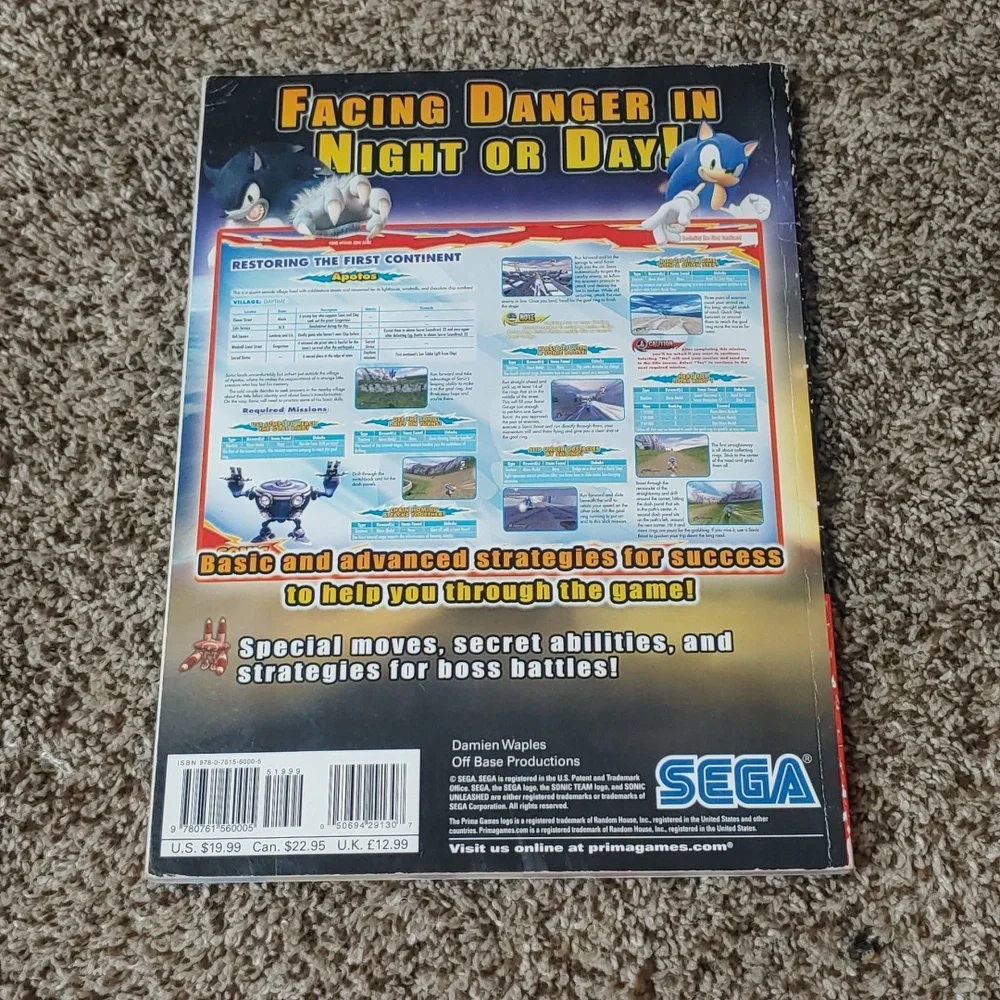 Sonic Unleashed: Prima Official Game Guide For Wii And PlayStation 2